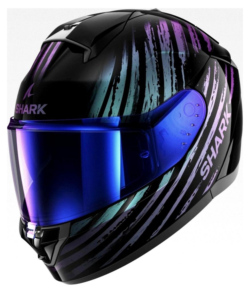 Motorradhelm RIDILL 2 ASSYA Schwarz/Blau/Violett, S