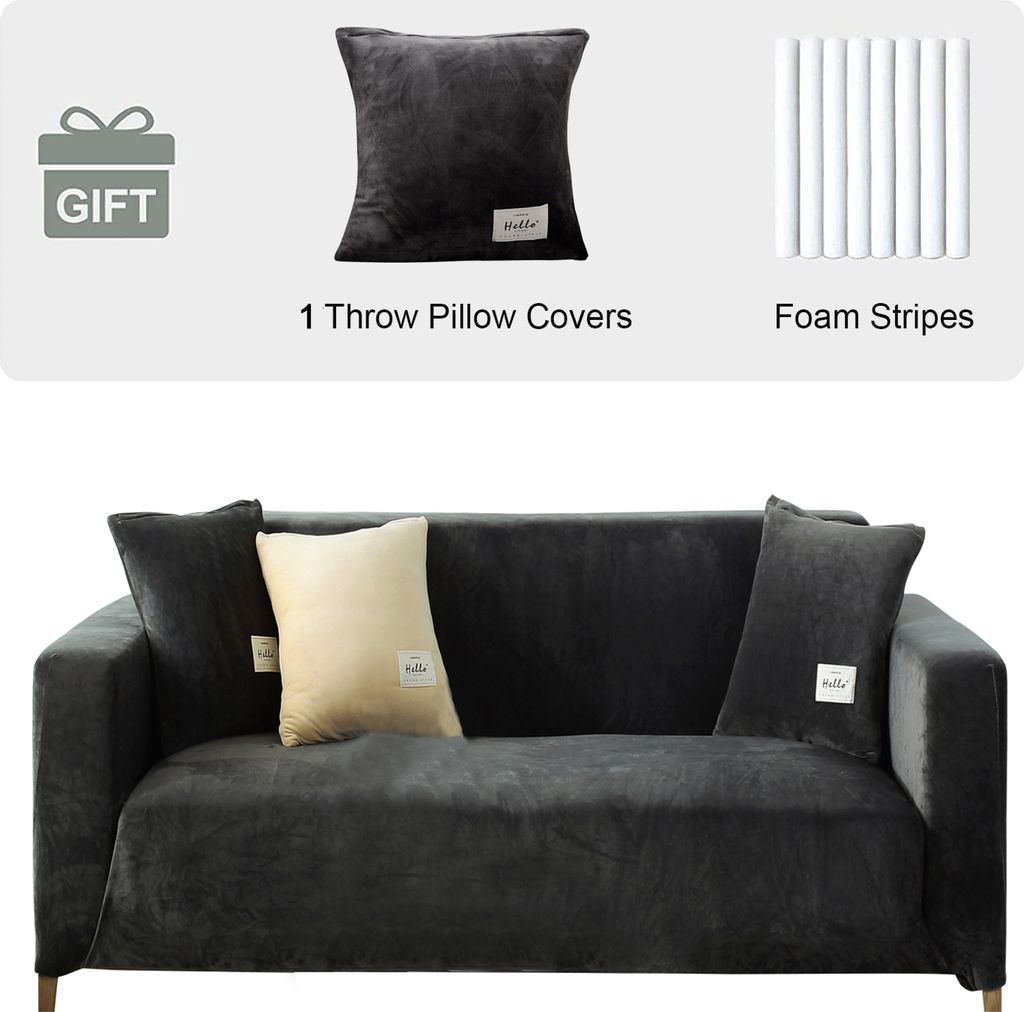 Sametový potah na pohovku 2 Seater- Soft Stretch Couch Obrázek produktu 