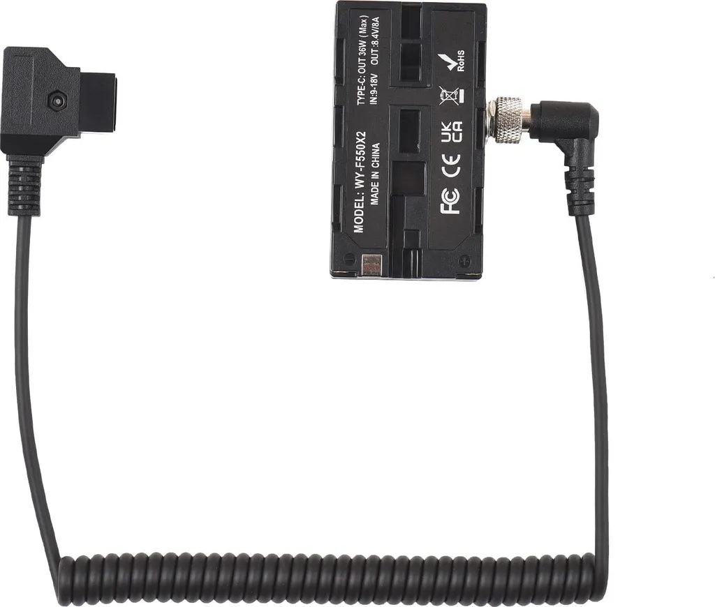Alimentation Moniteur Terrain D-Tap vers Double NP-F770 Câble pour Vidéo