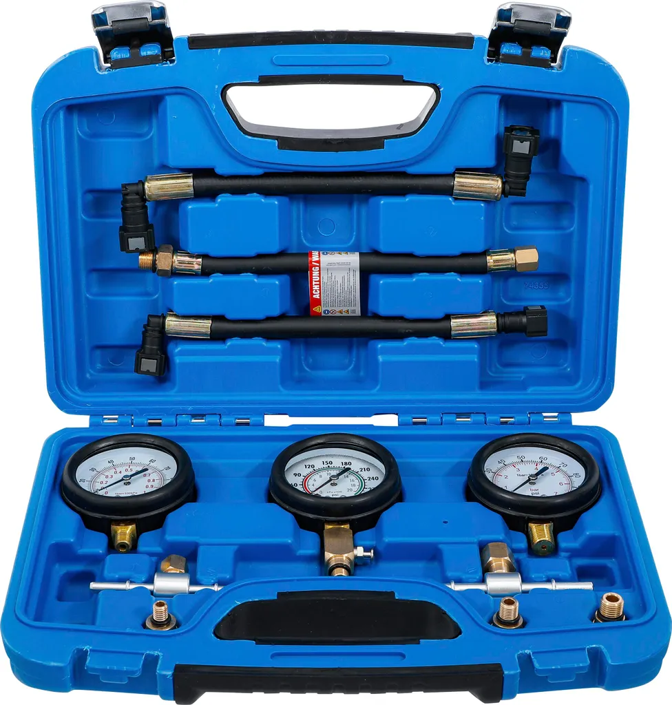 BGS Set di tester per carburante e pressione di compressione per moto 11 pezzi - 74355