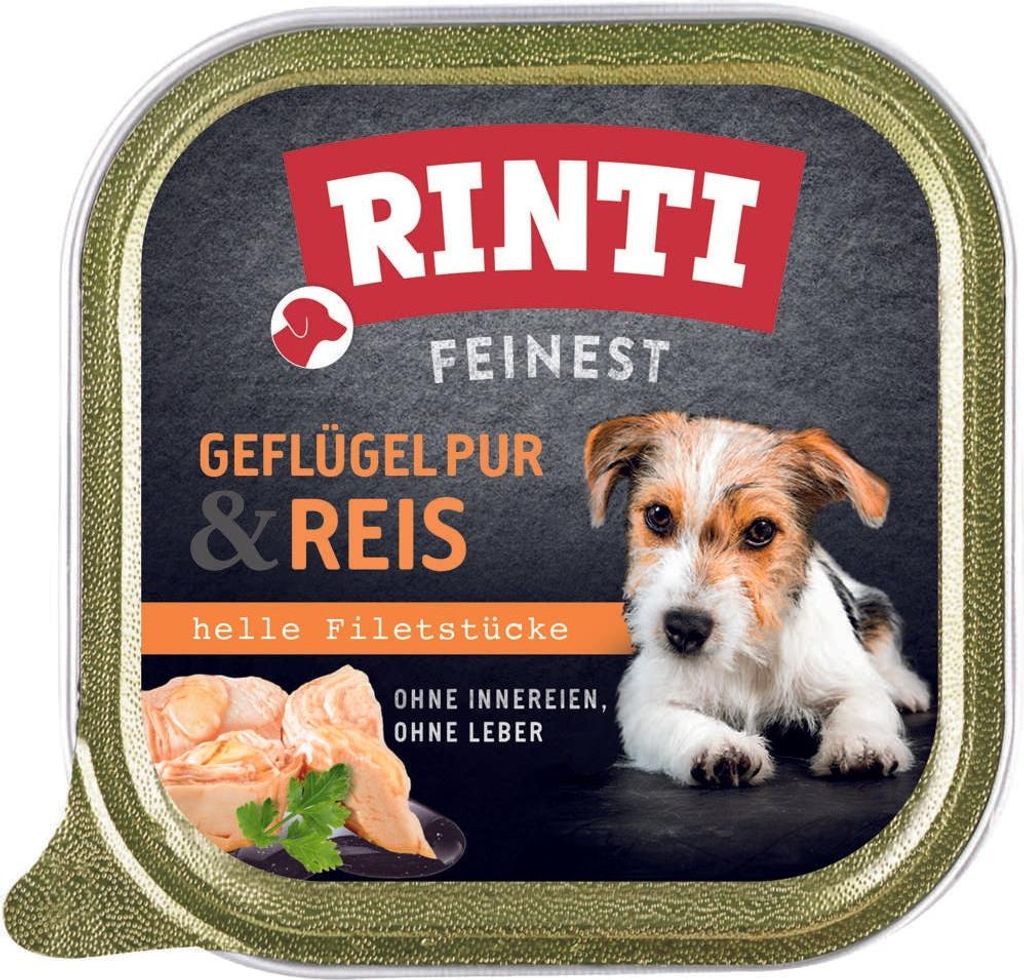 Rinti - Feinest 11x150g  |  Geflügel Pur & Reis Produktbild 