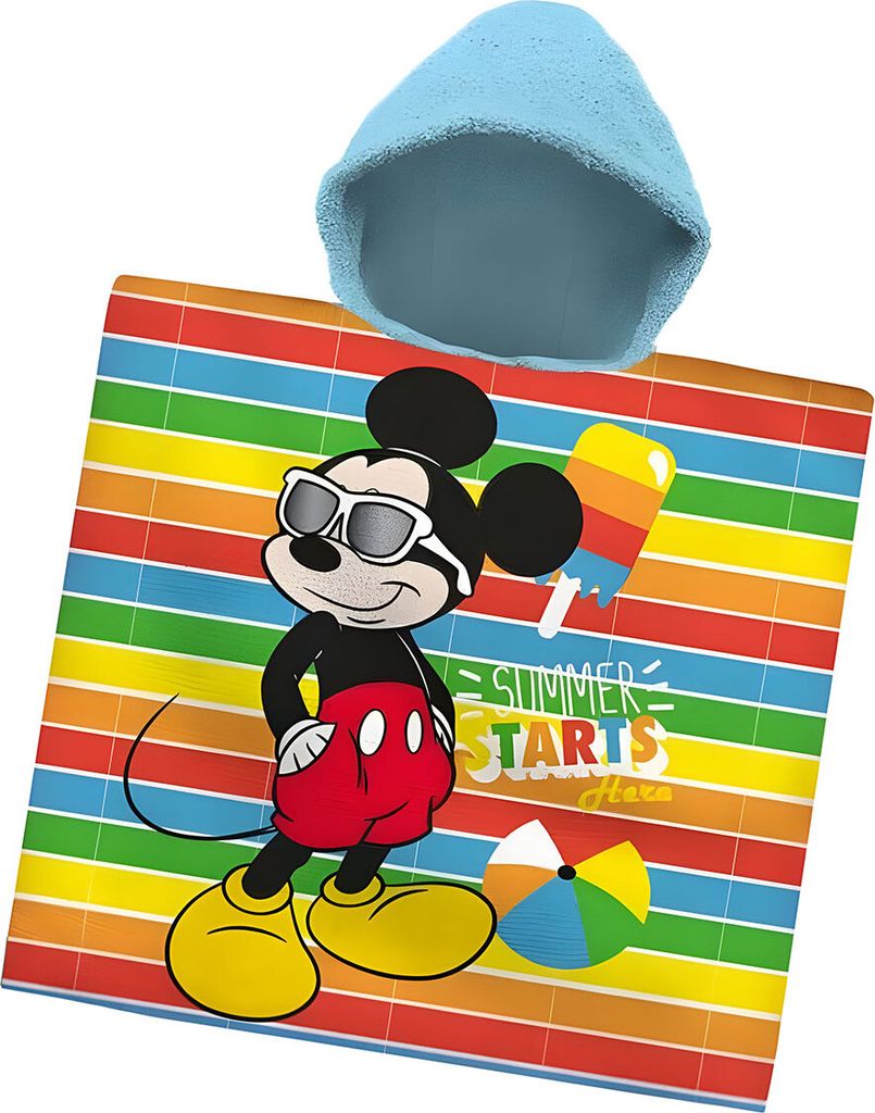 Dětské pončo Disney 60x120 cm - Mickey mouse/Letní start Obrázek produktu 