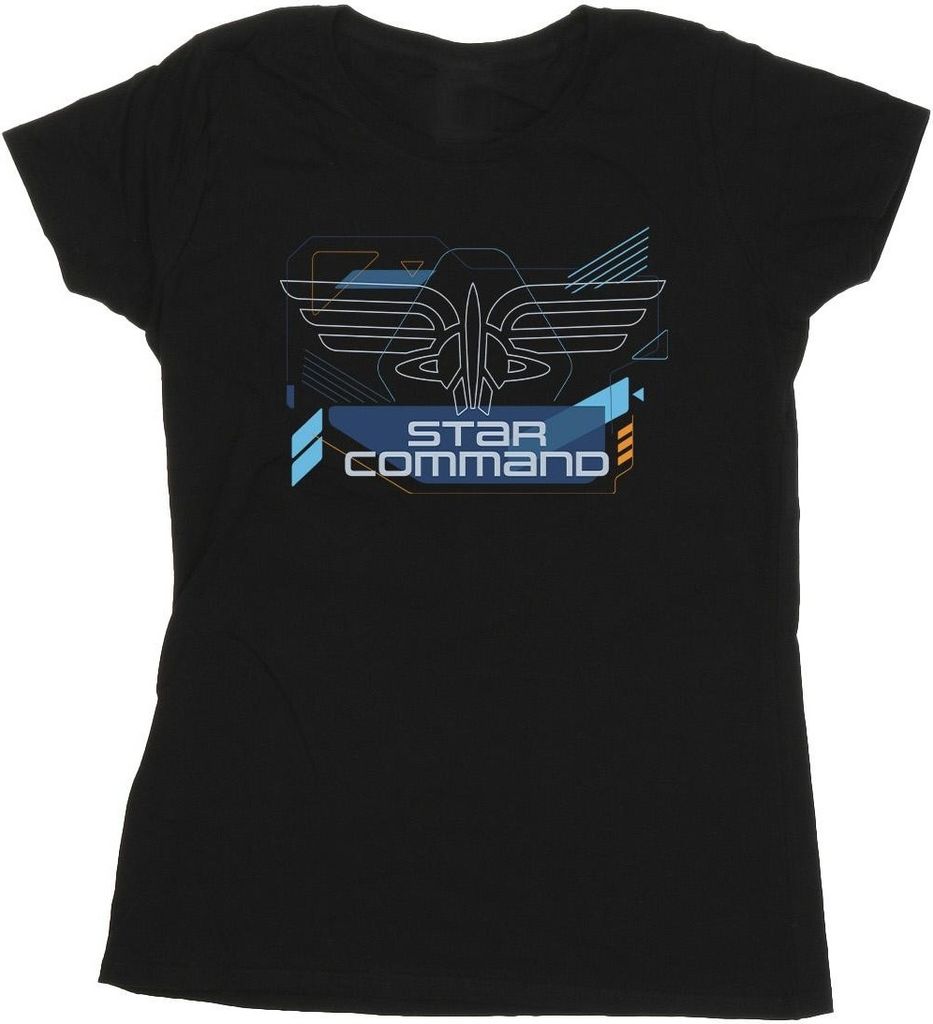 Disney - "Lightyear Star Commands" T-Shirt für Damen BI29205 (S) (Schwarz)