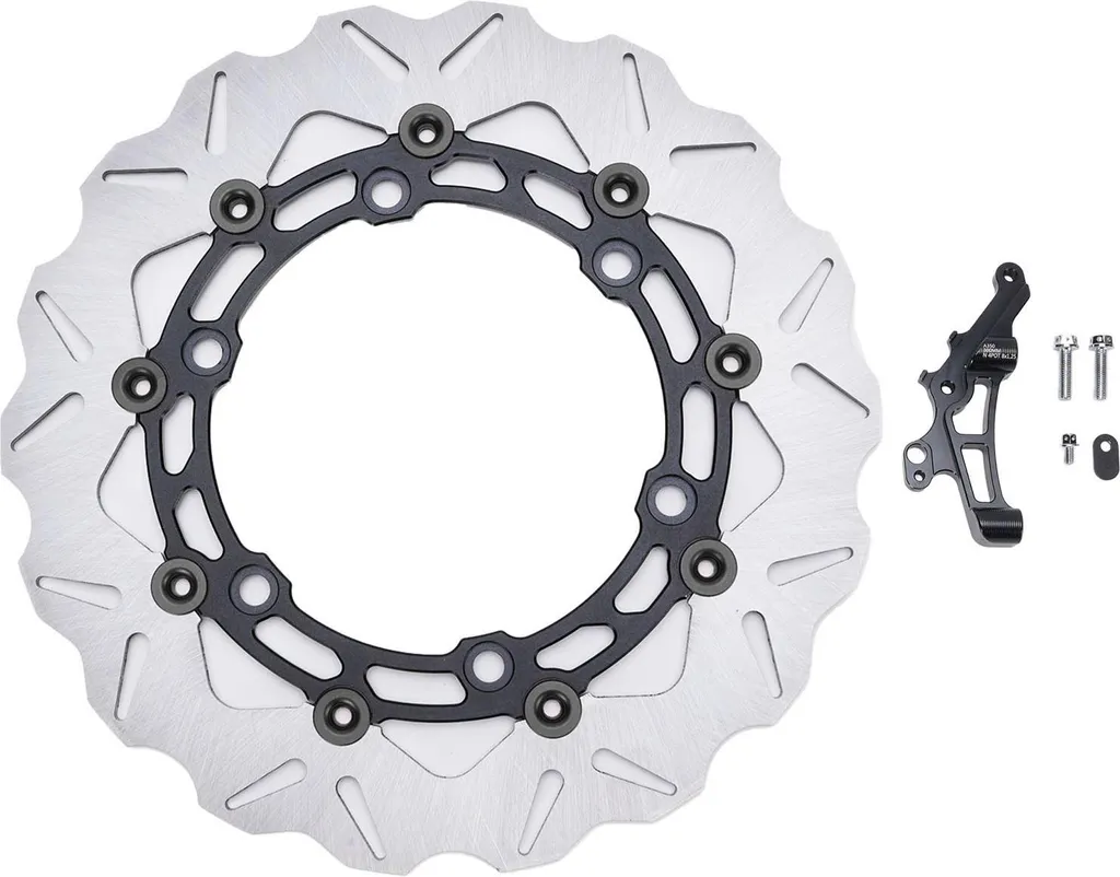 Disque de Frein Moto 300 mm en Acier Inox CNC pour Scooter ADV 350 Noir