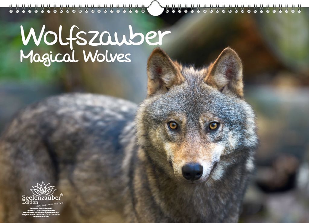 Wolfszauber DIN A3 Kalender - Immerwährender Kalender Wolf und Wölfe - Seelenzauber