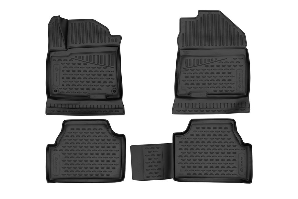 ELEMENT Gummi-Fussmatten 3D kompatible mit HYUNDAI Kona, 2018->, 4 tlg.