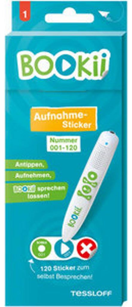 120 BOOKii® Aufnahme-Sticker neutral Paket 1, Nr. 001-120 Produktbild 