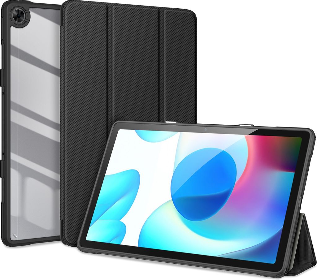 Dux Ducis - Hlle kompatibel mit Realme Pad 10.4 (2021) - Kunstleder Tablet Case Schutzhlle - Schwarz