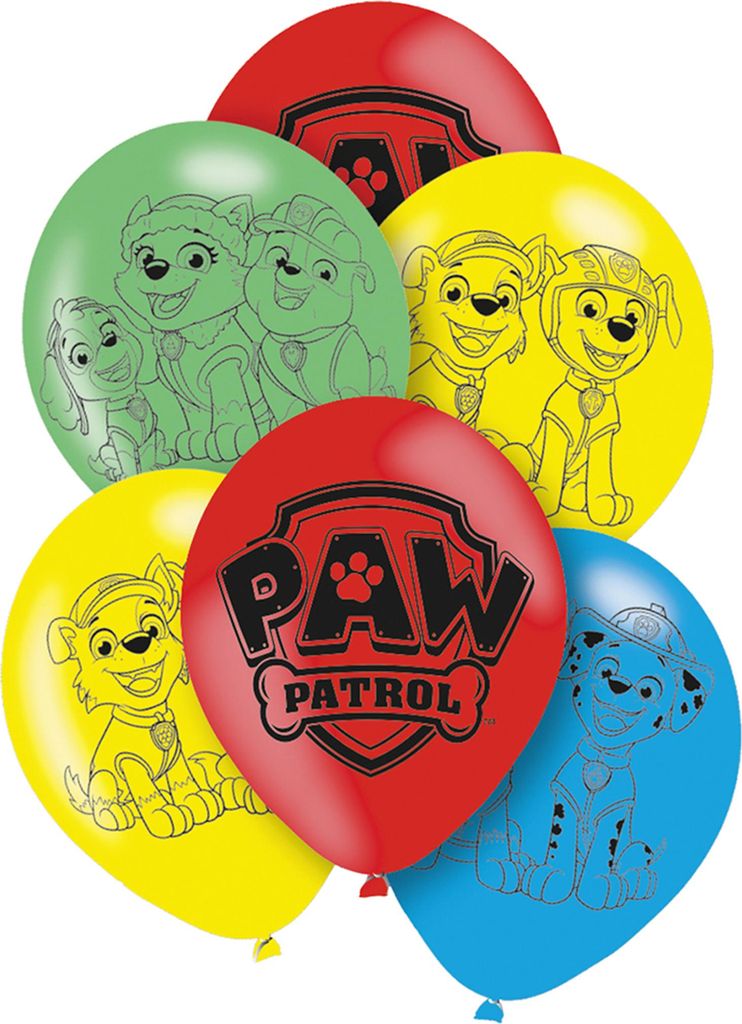 Riethmüller Latexballons Paw Patrol 6 Stück Sonstige