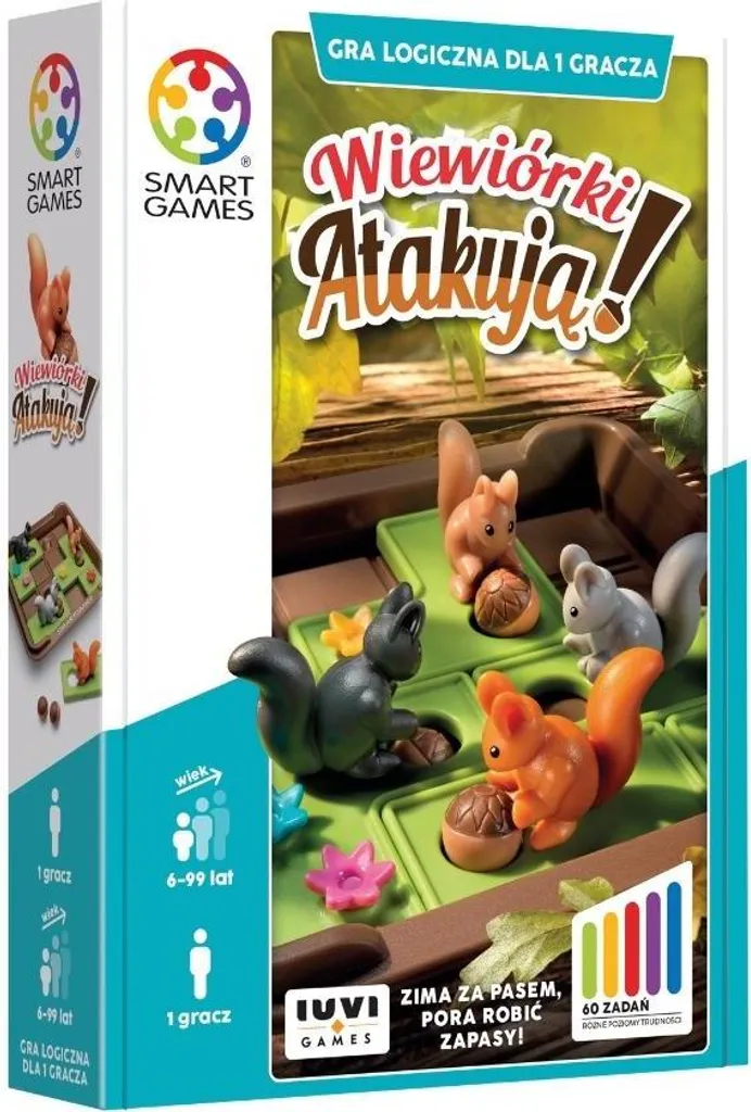 Smart Games Les écureuils attaquent avec 60 défis et casse-têtes