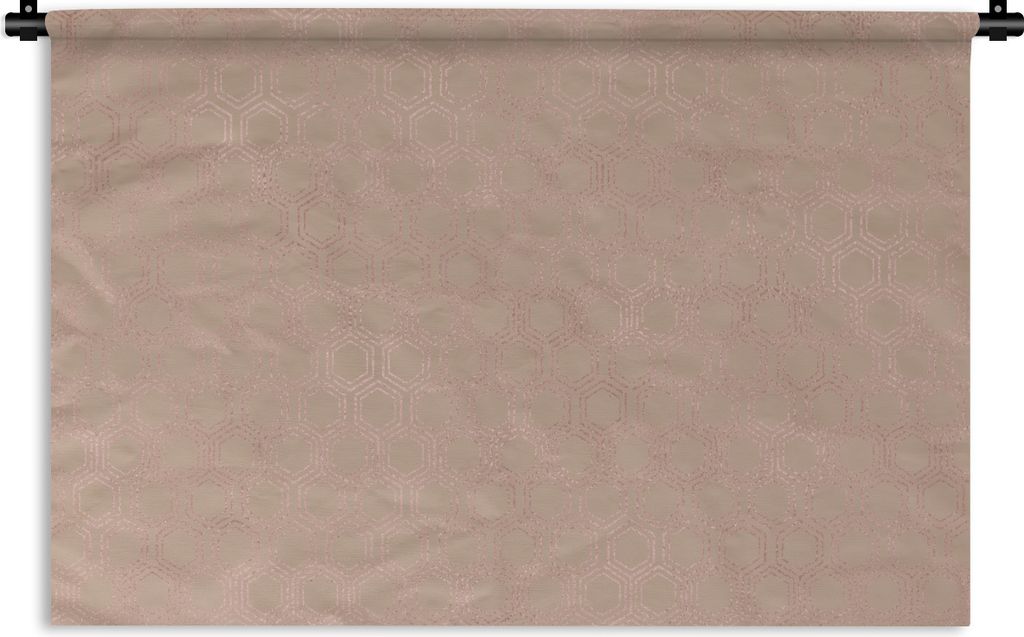 MuchoWow Wandteppich Wandbehang Muster - Luxus - Rosa - Roségold 60x40 cm Tapisserie Dekoration Wandtuch - Wanddekorationen