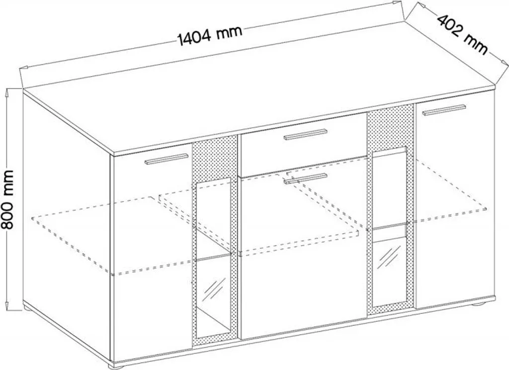 Commode combinée VENNY modèle Matera - Meuble de rangement bicolore - 3
