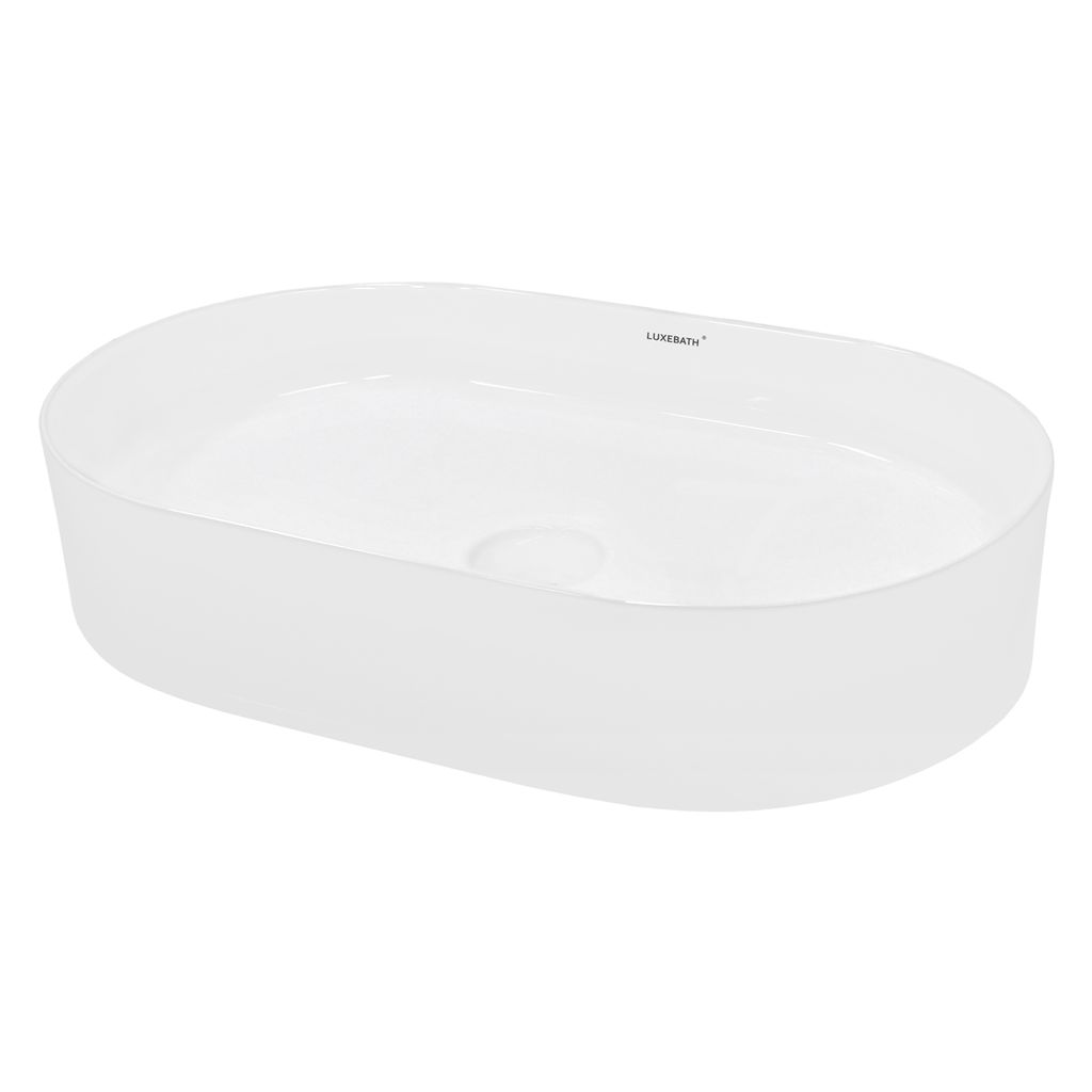 LuxeBath umyvadlo Oválné umyvadlo na desku, 60,5x38x12,5 Obrázek produktu 