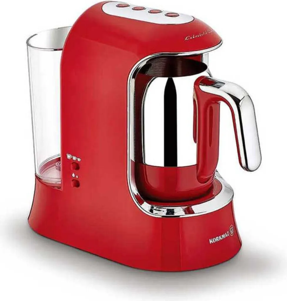 Cafetière Moka Automatique Korkmaz Kahvekolik Aqua A862 Rouge 400W