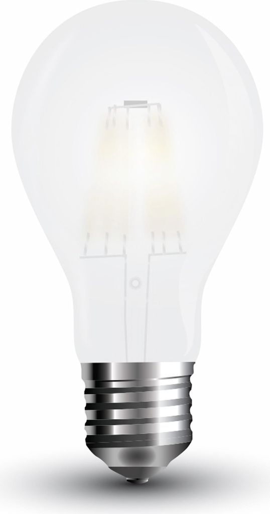 V-TAC LED-Lampe VT-2047 Frost, E27, EEK: E, 7 W, 840 lm, 2700 K