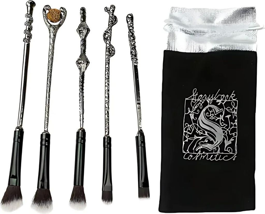 Harry Potter Makeup-Pinselset – Silber + Elegante Produktbild 