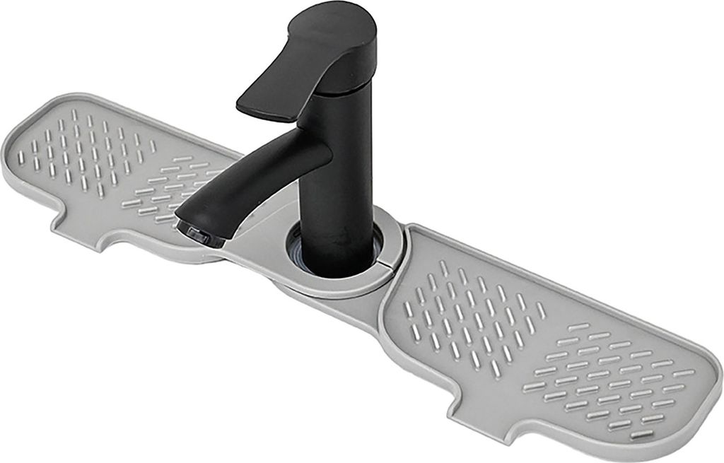 Abtropfmatte, leicht zu reinigen, spritzwassergeschützt, schnelltrocknend, schmutzabweisend, wiederverwendbar, Silikon-Abtropfmatte für Wasserhähne