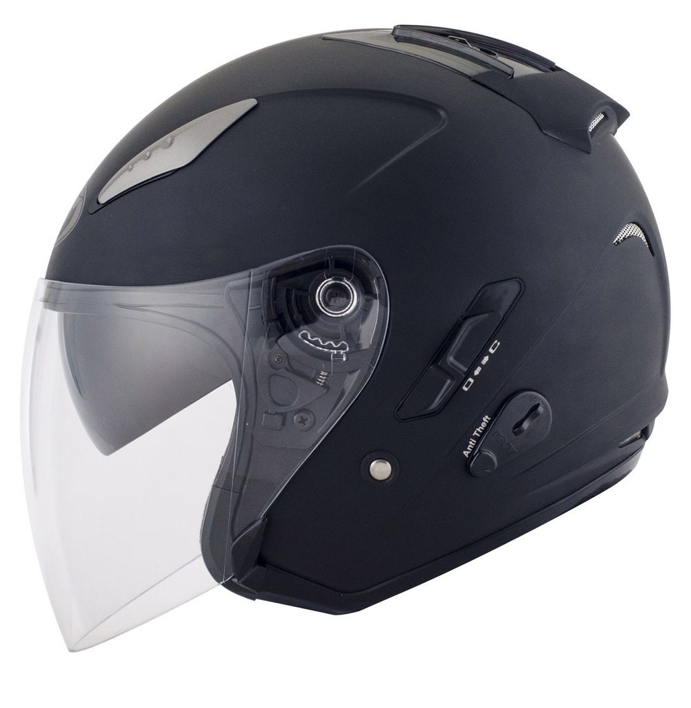 KYT Hellcat Plain Jethelm Grösse: L (59/60), Farbe: Schwarz Produktbild 