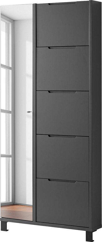 home24 Schuhschrank mit Spiegeltür
