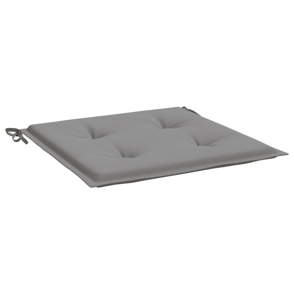 "Winter Sale" Gartenstuhl-Kissen 6er-set - Grau 40x40x4cm Oxford-Gewebe - clorisNeu797157 - Gartenmöbelauflagen
