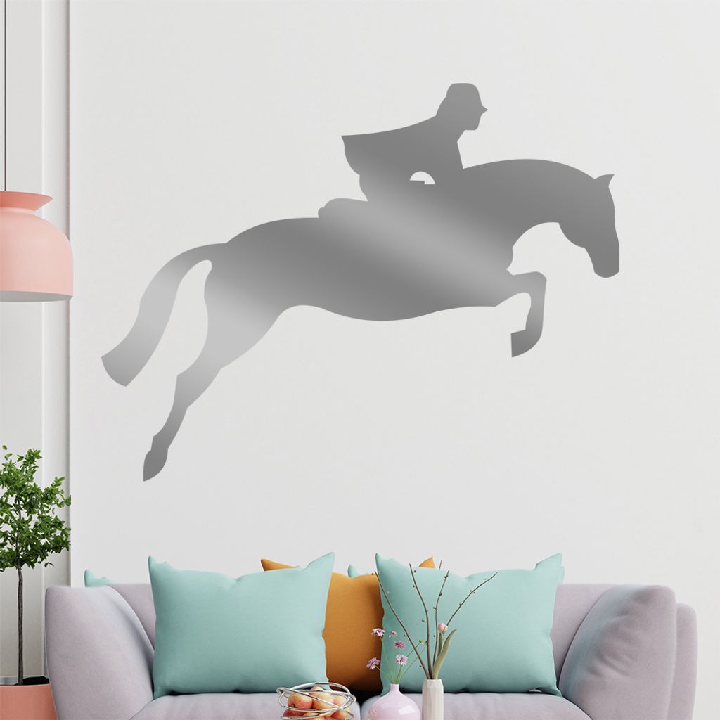KIWISTAR Reiter Pferd - Pferdesport Wettkampf Wandtattoo in 6 Größen - Wandaufkleber Wall Sticker - Dekoration, Küche, Wohnzimmer, Schlafzimmer,...