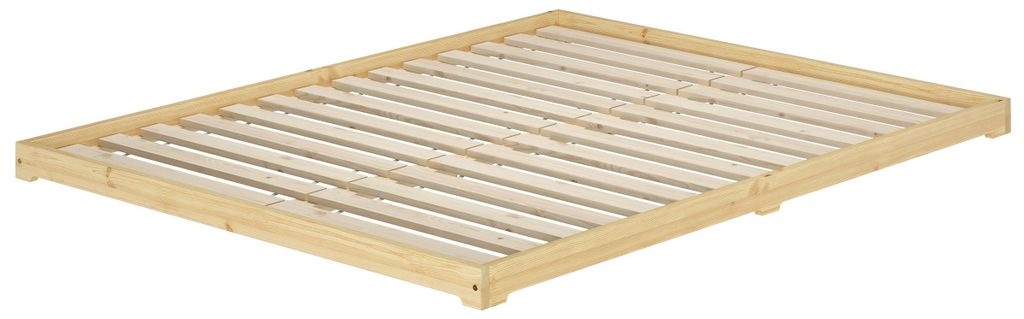 Futonbett Bodenbett extra niedriges Holzbett 160x200 Kiefer Produktbild 