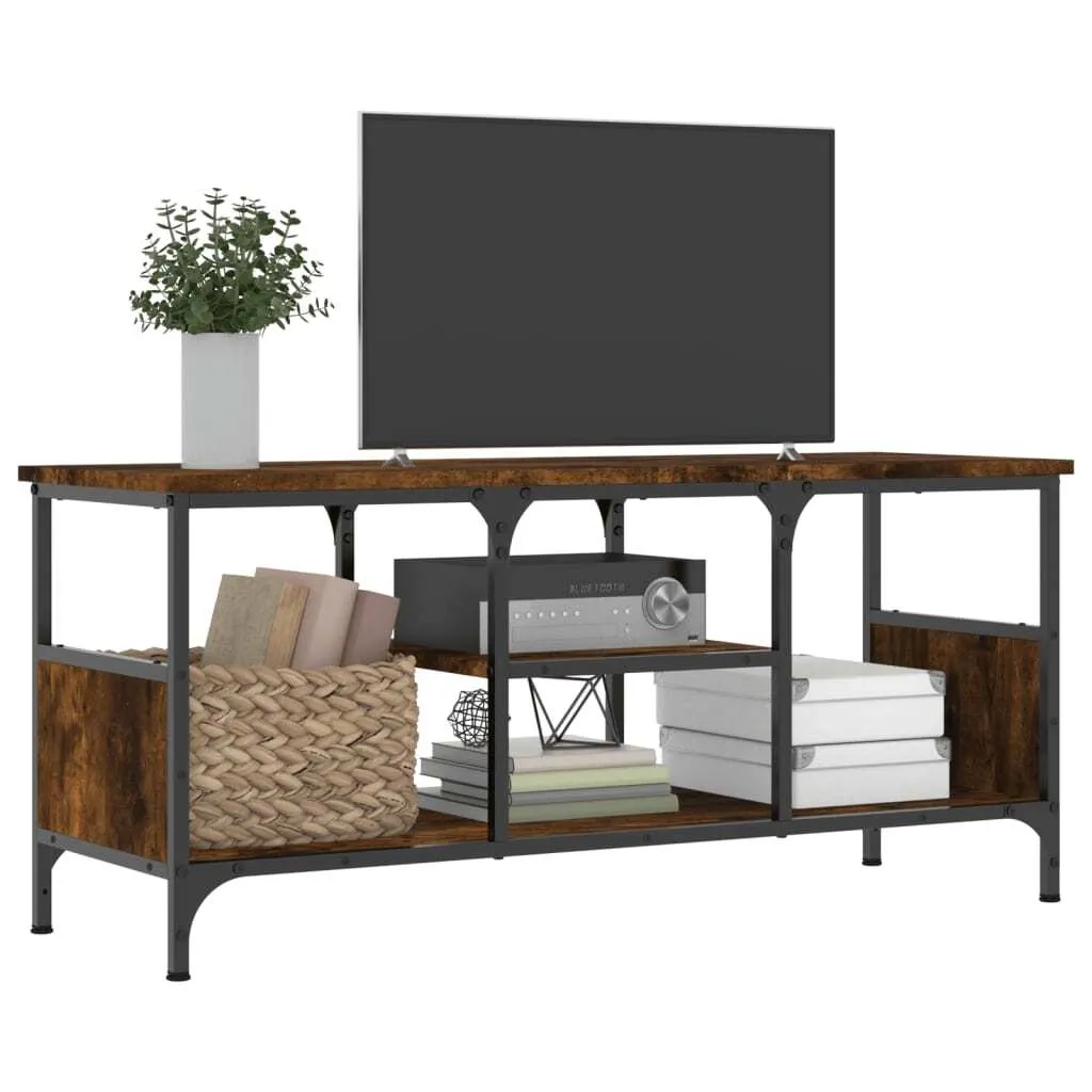 Supporto TV SYFAX 100x35x45 - Legno Multistrato e Ferro Industrial - 3