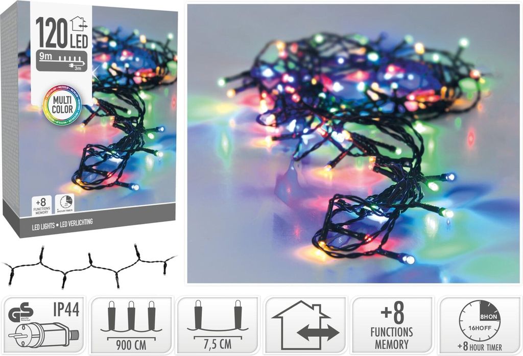 Lichterkette LED 120 Timer-Funktion Produktbild 