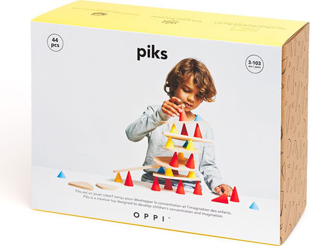 OPPI TOYS - Set di giocattoli impilabili Piks medio Immagine del prodotto 