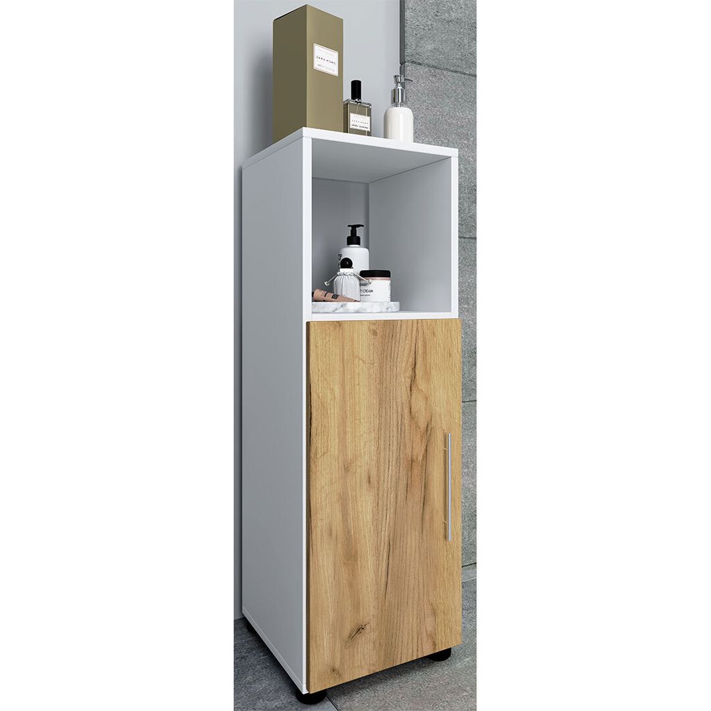 VCM Holz Midischrank | Badschrank mit offenem Fach und Produktbild 