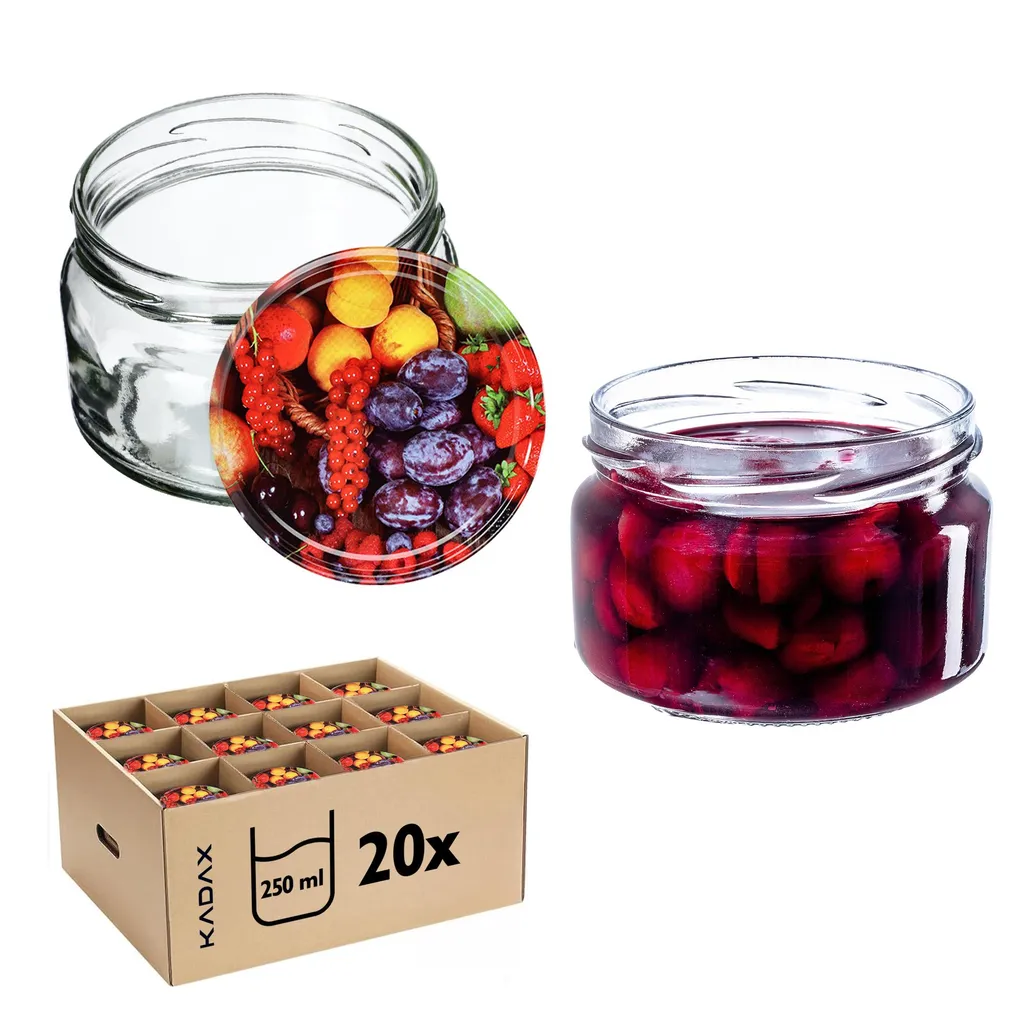 Stock Vasetti Vetro 250ml KADAX: Barattoli Ermetici Convenienza e Qualità