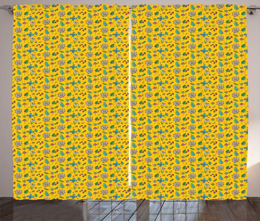 Rideau large 280 cm pour masquer le vis-à-vis avec style botanique