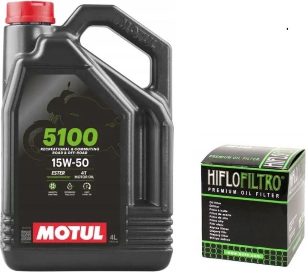 Motul 5100 15W50 4L Öl + Hiflo HF160 Ölfilter BMW R1250 GS F850 K1300