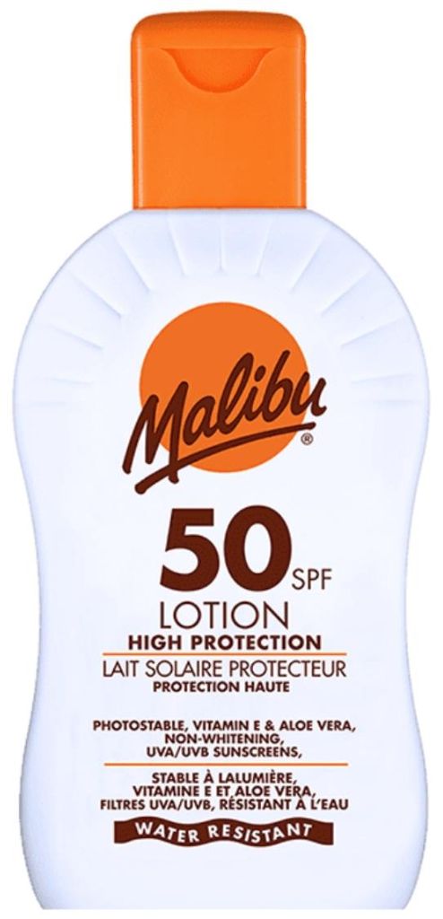 Malibu Protective Lotion SPF50 waterbestendige Productafbeelding 