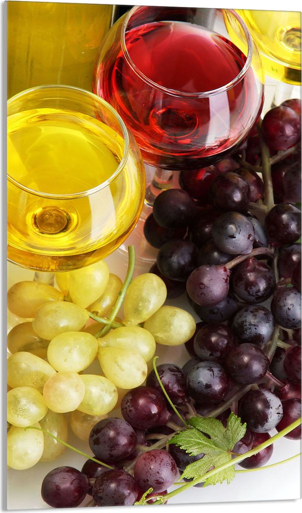 Herdabdeckplatte 30x52 Glaskeramikkochfeld Abdeckung Spritzschutz Glasplatte Deko Schneidebrett, Wein Bunt