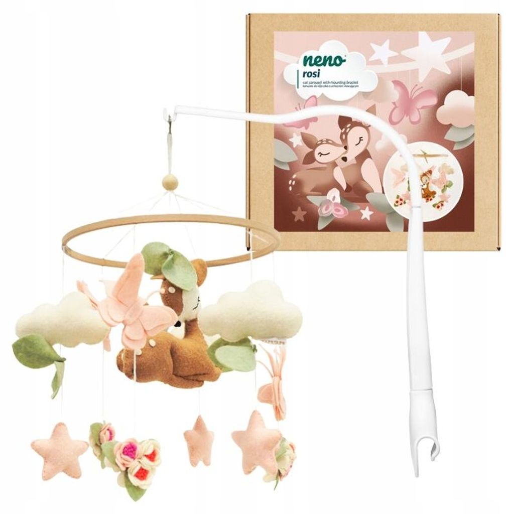 Neno Rosi Kinderbettkarussell Mit Befestigungsgriff Für Produktbild 