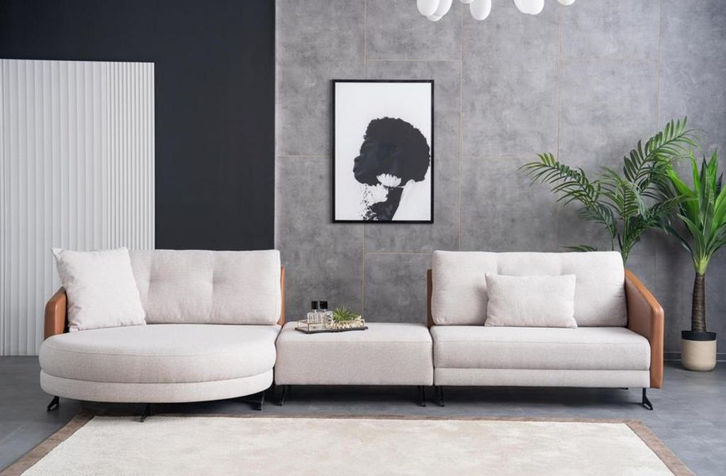 Ecksofa Couch Sofa L-Form Sofa Modular Kissen Modern Design Eckcouch