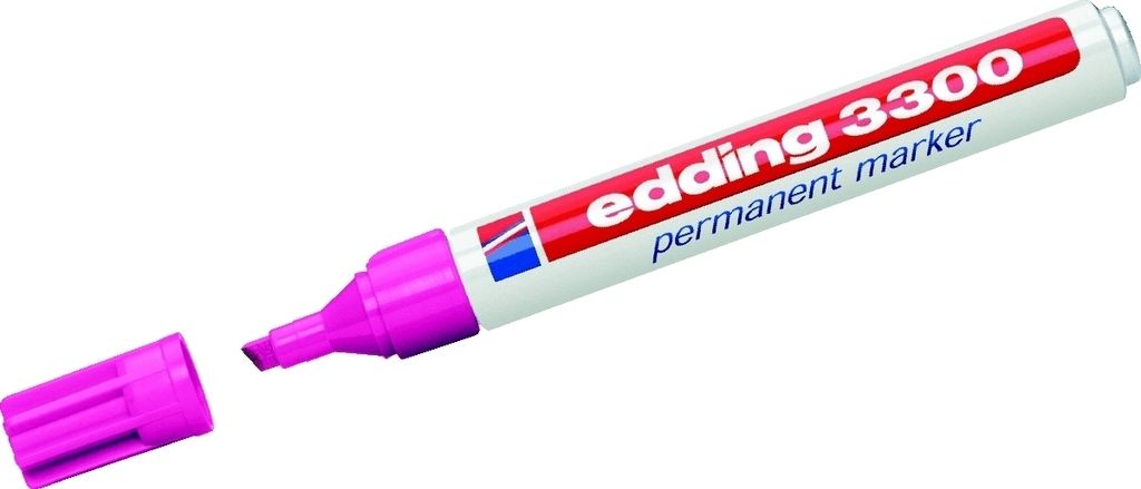 Permanentmarker edding 3300 rosa Packung mit 10 Stück