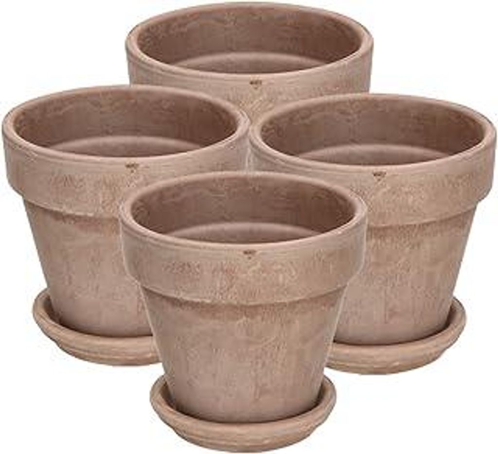 KOTARBAUBlumentopf Übertopf aus Terrakotta Mokka ? 11 cm für Innenräume und Gärten