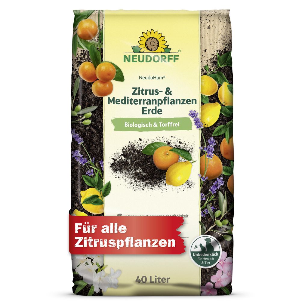 Neudorff NeudoHum Zitrus- & MediterranpflanzenErde 40L Produktbild 