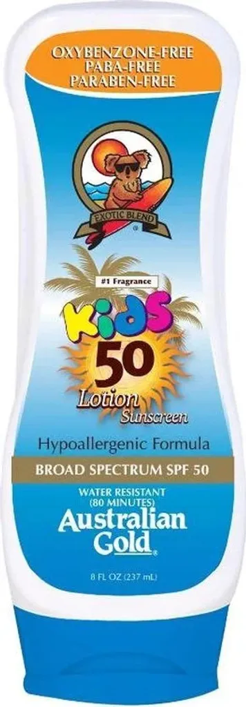 Solaire Enfant SPF 50 Australian Gold - Anti-Sable et Haute Résistance
