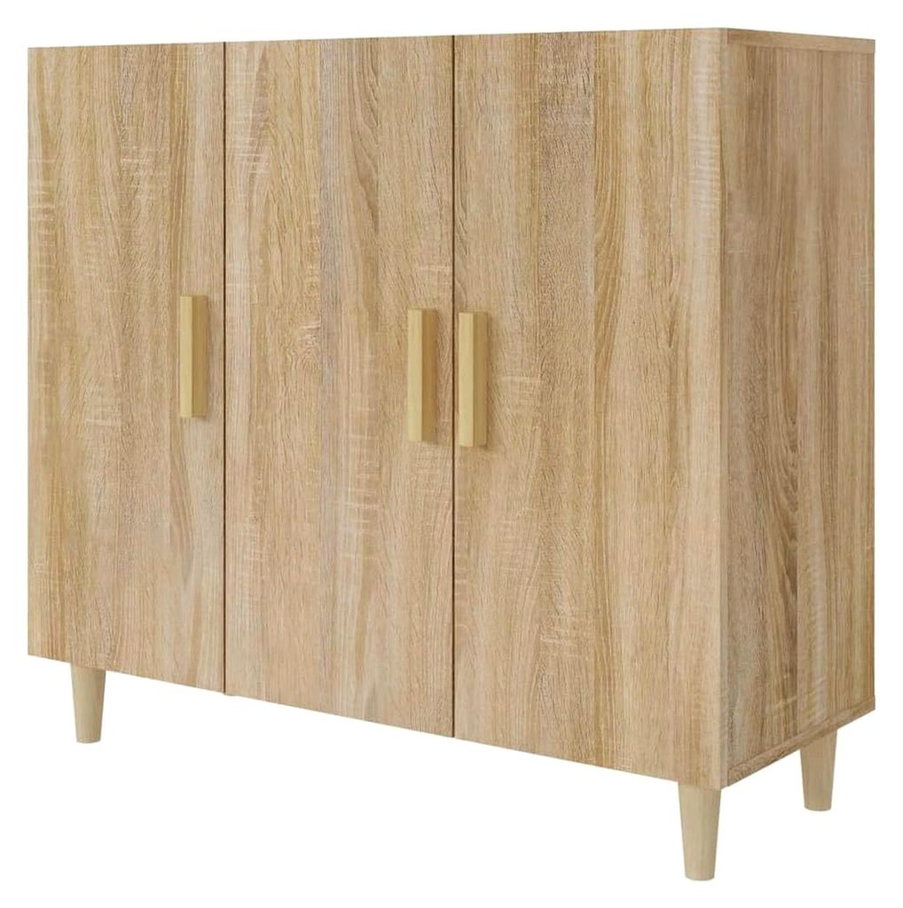 Sideboard Kommode Anrichte Beistellschrank Mehrzweckschrank Standschrank Wohnzimmer Flur Sonoma-Eiche 90x34x80cm Holzwerkstoff