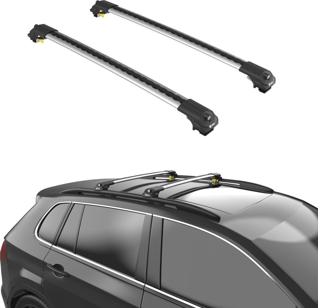 TURTLE Fits Great Wall Poe 2019-2025 Roof Rack Air1 Silver
