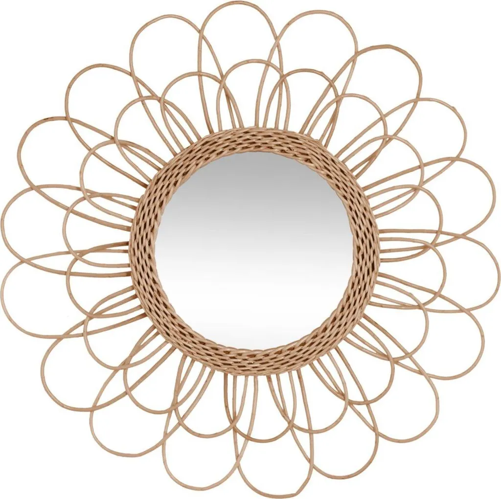 Miroir Osier 56cm Atmosphera - Agrandir une Pièce Sombre sans Travaux