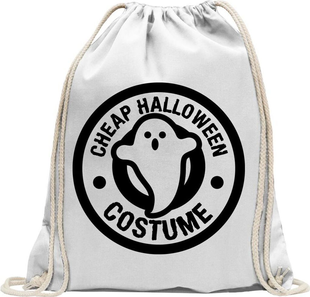 Kiwistar - Turnbeutel - weiss - Cheap Halloween Costume - Fun Rucksack Sport Beutel Gymsack Baumwolle mit Ziehgurt