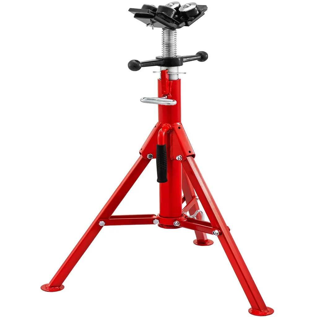 Tréteau de Tuyauterie V-Head en Acier Pliable pour Charge de 2000 kg