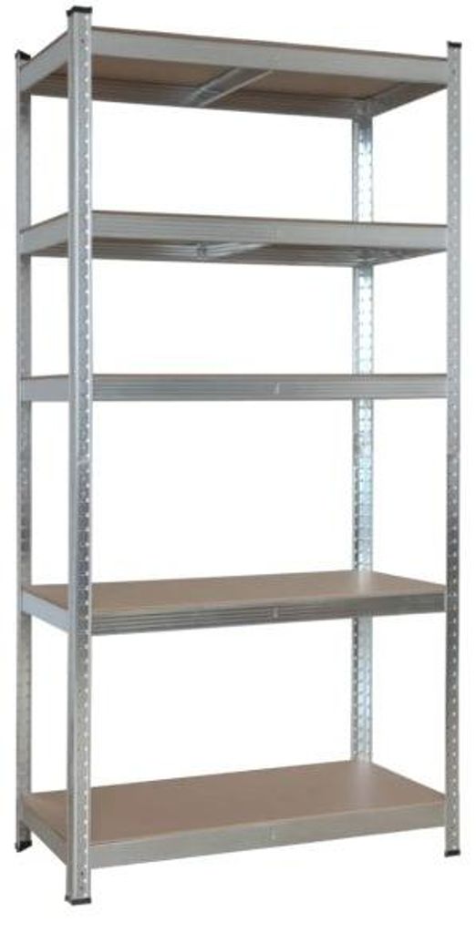 Max Skladový kovový regál 180 x 90 x 40 cm 5 polic 875kg Obrázek produktu 