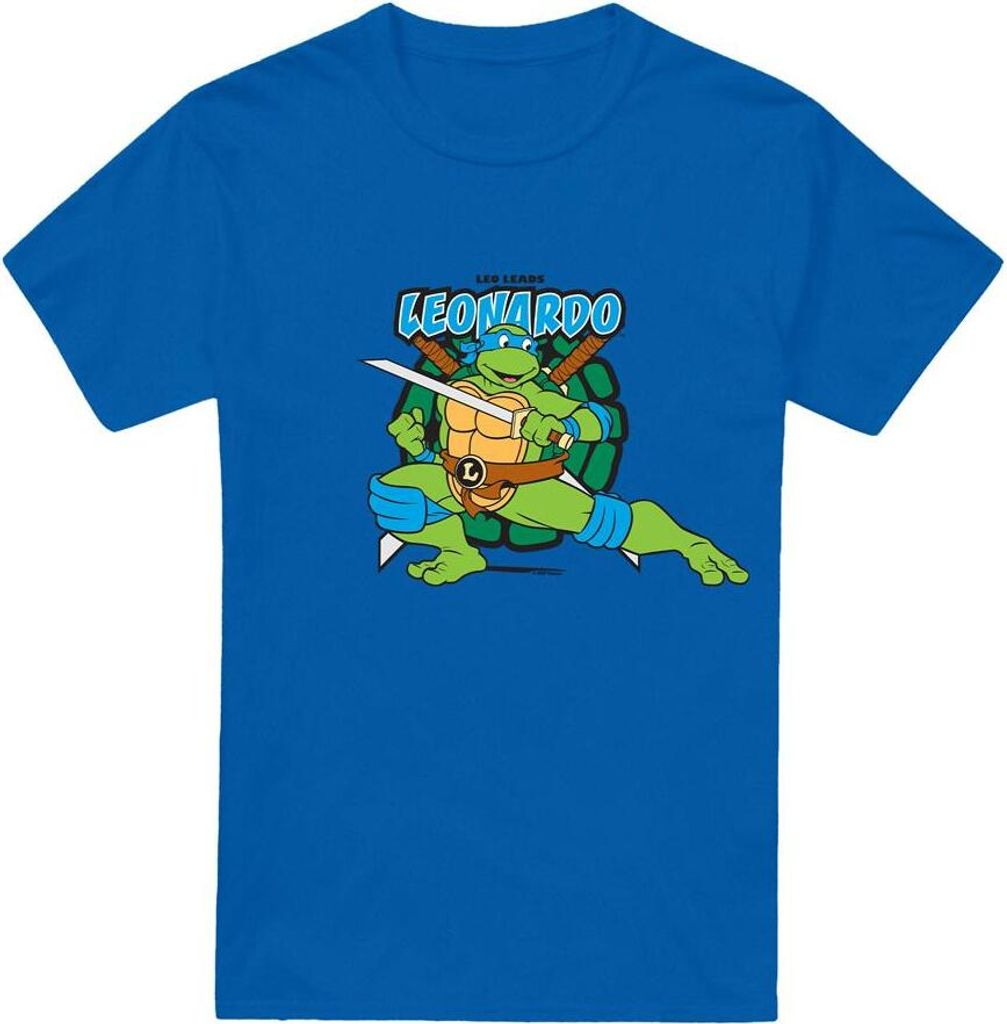 Teenage Mutant Ninja Turtles - "Leonardo Leads" T-Shirt für Herren TV6556 (XL) (Königsblau)