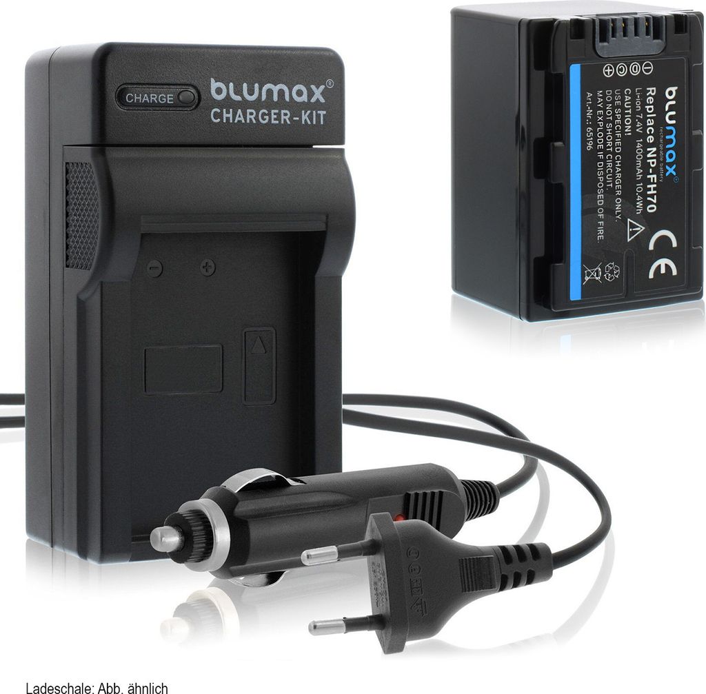 1x Akku + Lader für Sony NP-FH70 NP-FH100 NP-FH40 NP-FH50 NP-FH60 1400 mAh