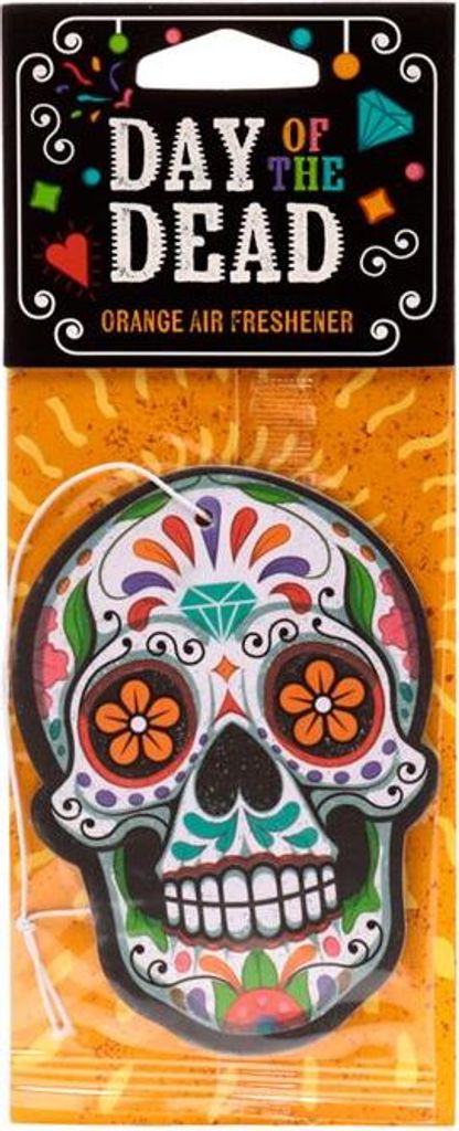 Lufterfrischer mit Orangenduft „Dia de Los Muertos“.